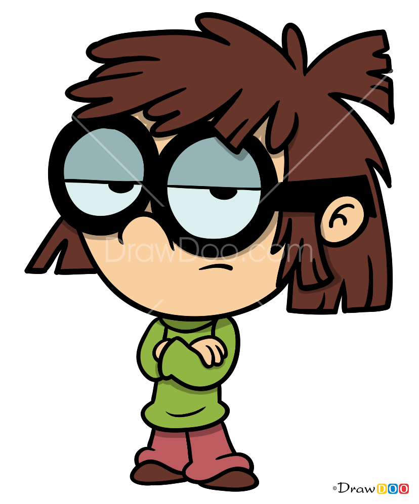 How To Draw Lisa Loud From The Loud House Step By Ste